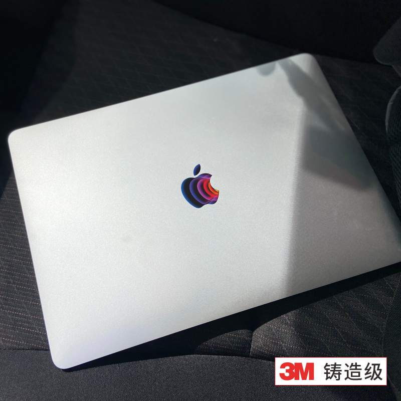 艺贴 3M铸造级材质带导气槽背胶2022春季发布会logo贴纸适用苹果macbook全系peak performance装饰一份2个装 - 图3