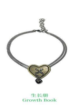 小众设计项链女爱心颈链vintage古着感复古微夸张钛酷