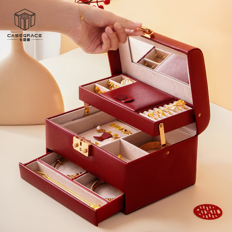 结婚礼物送新娘小众首饰盒高档实用送新人订婚礼物送闺蜜新婚礼品