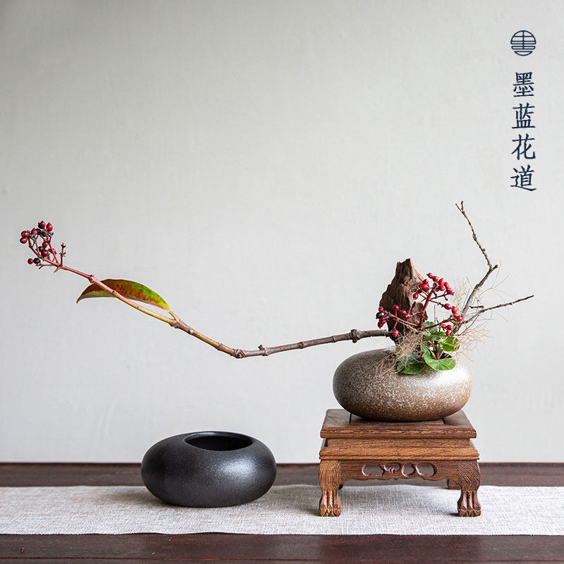 黑檀木矮花架 户外盆景摆放架置物架 花瓶摆件花器底座仿古小木架,淘宝优惠券,粉丝福利购,淘宝优惠卷