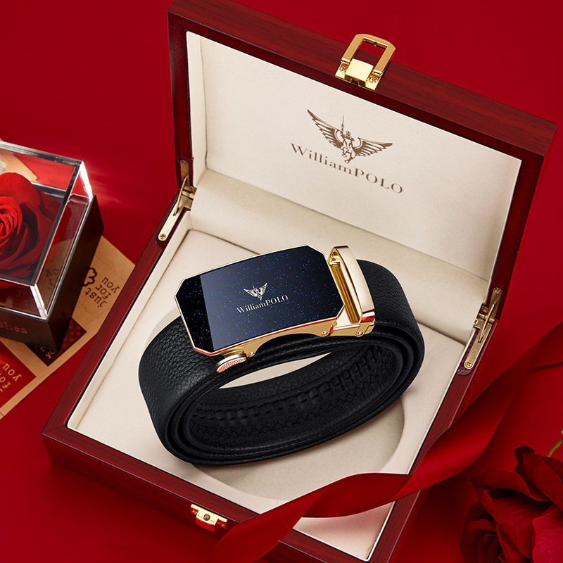 保罗纯牛皮男士2022新款年轻人皮带 英皇保罗腰带/皮带/腰链