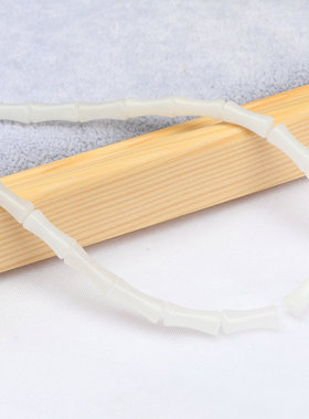 4*13mm天然白玉红东陵竹节散珠管珠半成品diy手链项链饰品配件