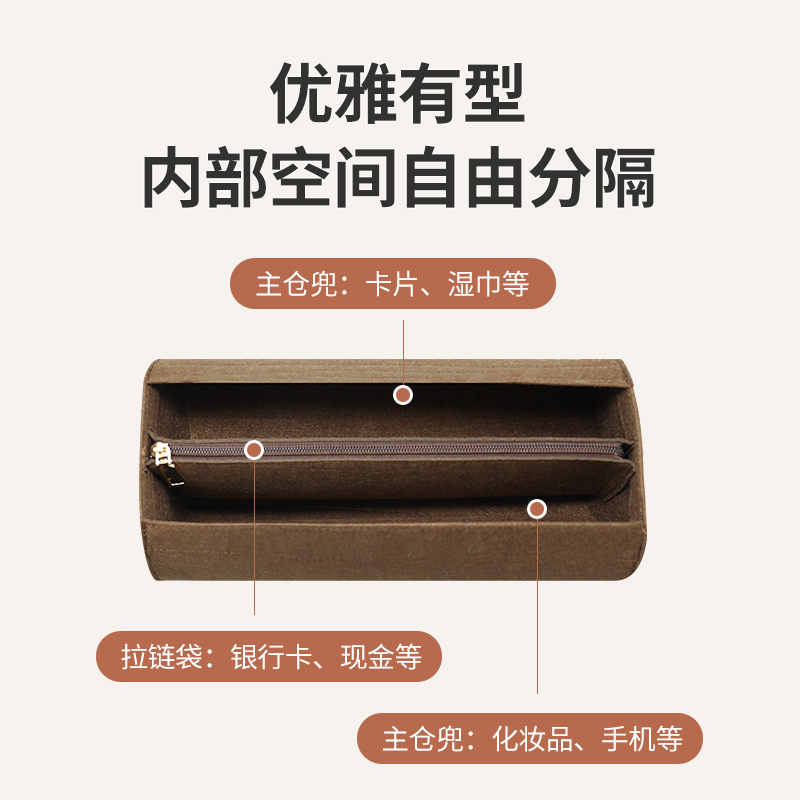 适用LV 中古26 30圆筒内胆包 包中包巴比龙收纳包内衬包化妆包撑 - 图1