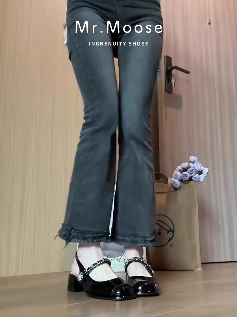 气质风！2025夏新款粗跟黑色漆皮真皮软底高跟女凉鞋包头时尚女鞋,淘宝优惠券,粉丝福利购,淘宝优惠卷