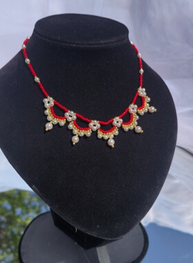 流苏米珠璎珞汉服配饰珍珠项链