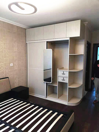 北京兔宝宝全屋定制家具衣柜整体主卧工厂定做推拉门步入式衣帽间 - 图2