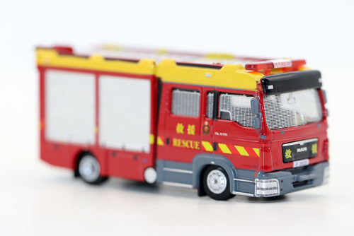 Tiny微影 1 76 MAN Rescue FSD 香港消防车模型 细抢电镀版限量 - 图1