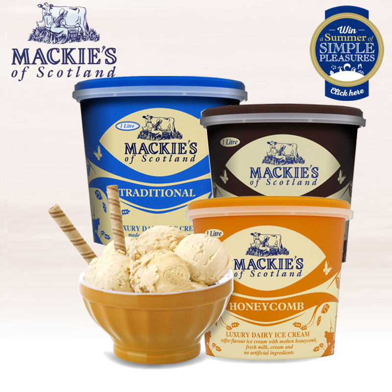 风靡欧洲Mackie's特浓鲜奶冰淇淋桶装 进口巧克力牛奶冰激凌雪糕 - 图0