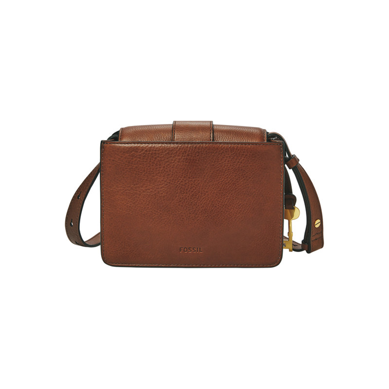 fossil化石简约通勤真皮单肩剑桥包 fossil箱包女士包袋