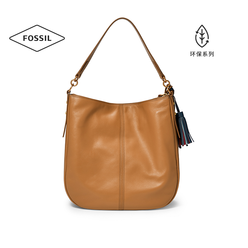 fossil化石通勤真皮单肩女斜挎包 fossil箱包女士包袋