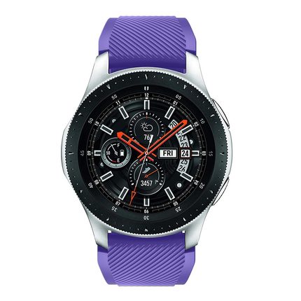 适用三星gear s3/sport s4手表表带硅胶galaxy watch active2华米amazfit1/2米动青春华为gt2 42mm 46mm腕带-图2