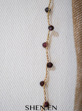 直播特价灰月光拉长石新款金丝钩针叠戴款颈链项链毛衣链吊坠款