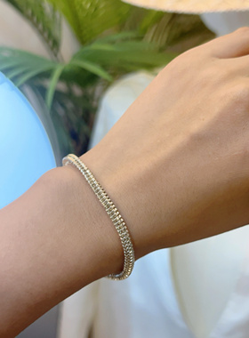 蛇骨款金色绿色经典哥伦比亚风进口米珠度假旅行手链手绳多层