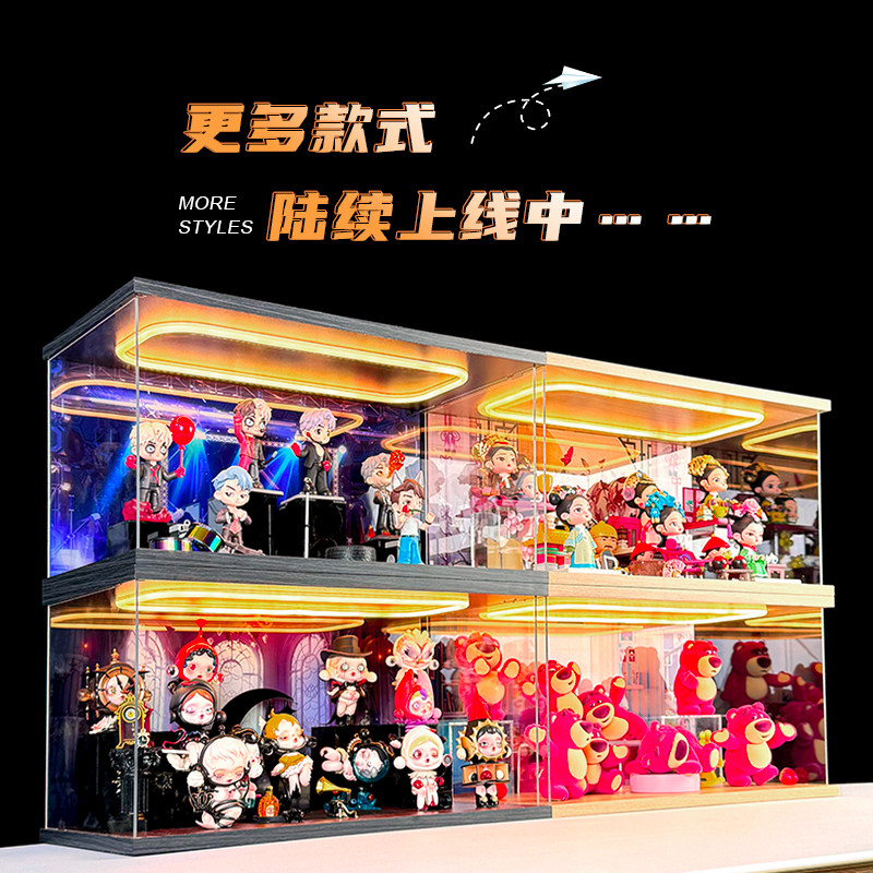 亚克力灯光展示盒适用HACIPUPU森林奇遇系列手办盲盒防尘收纳盒,淘宝优惠券,粉丝福利购,淘宝优惠卷