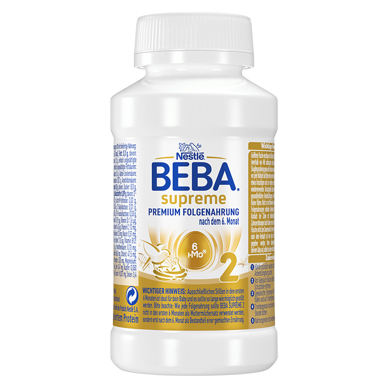 雀巢BEBA婴幼儿配方新版2段4瓶*200ml