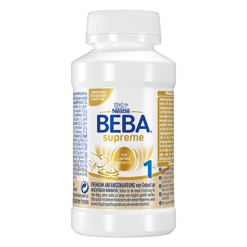 雀巢BEBA贝巴至尊婴幼儿配方新版6HMO液态奶粉水奶1段4瓶*200ml 方雀实拍商品图