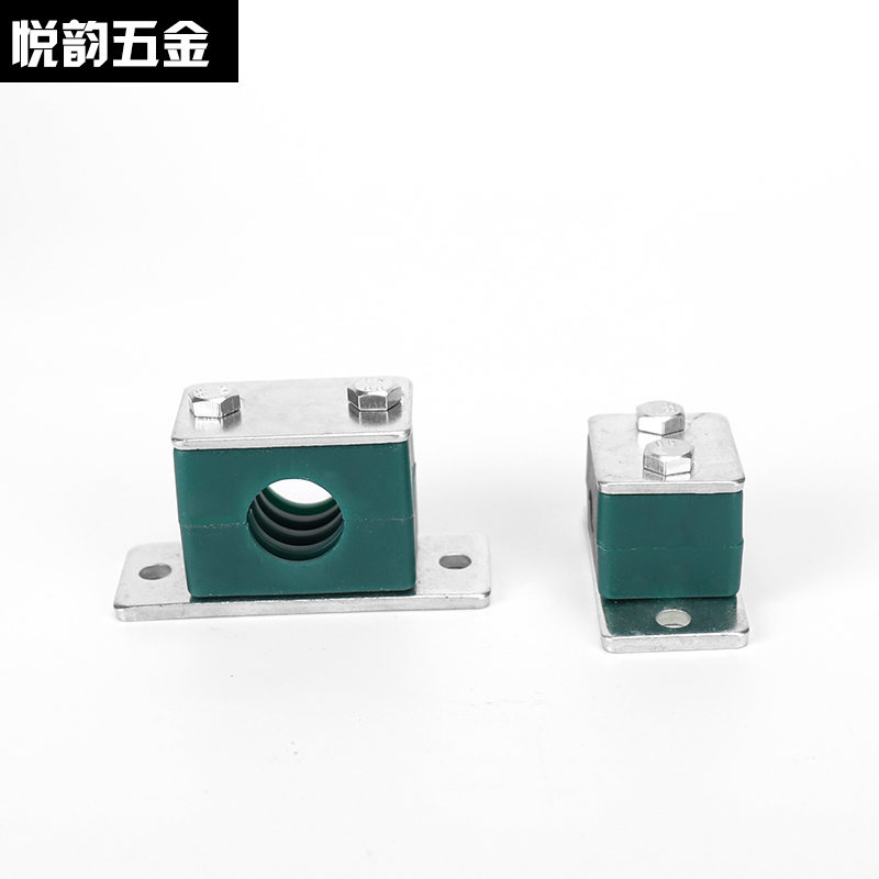 塑料管夹液压管卡轻型外带盖板左右带安装孔船用油管管夹6mm-89mm - 图3