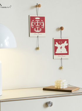 【囍兔吉祥物】乔迁装饰品