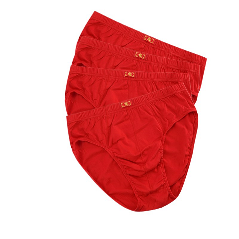 男内裤三角大红纯棉中腰本命年宽松加大码爸爸裤衩新婚三角红色裤,淘宝优惠券,粉丝福利购,淘宝优惠卷