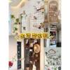 Solid wood hole board door rear storage rack entry entrance style wall custom wall hanging board accessories decorative display rack