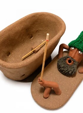 爆品Lazy Bath Man Incense Burner 懒人浴男香炉