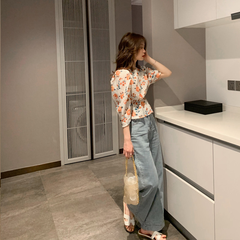  菡薇妮蕾丝衫/雪纺衫