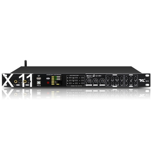 TKLX11中文KTV前级效果器数播K歌防啸叫混响家用卡拉ok前置播放器 - 图0