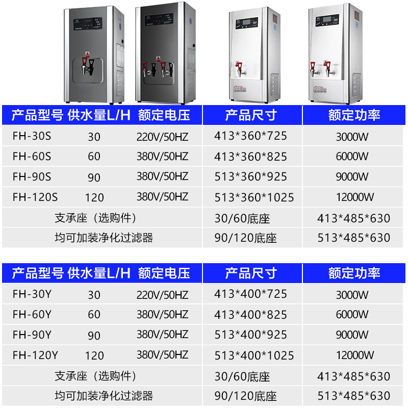 峰丽源开水箱商用大容量开水炉全自动开水器饮水机纯开水烧水器 - 图2