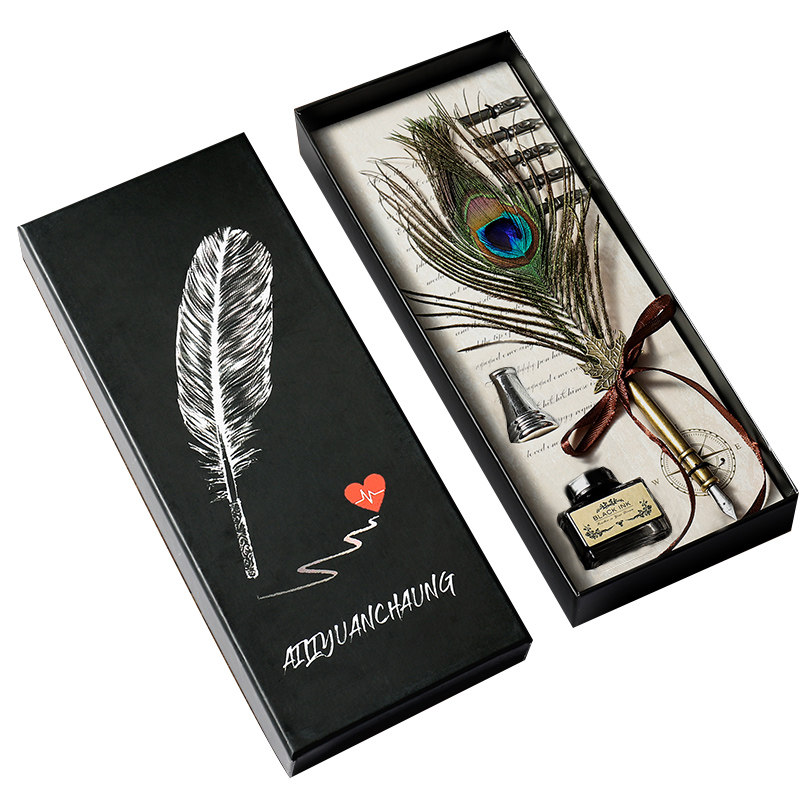 艾黎创意蘸水笔仙女鹅毛钢笔欧式复古英伦学生用羽毛笔,淘宝优惠券,粉丝福利购,淘宝优惠卷