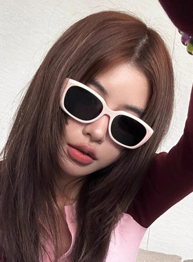 粉色框多巴胺偏光墨镜高级感