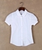 Áo sơ mi nữ tay ngắn màu trắng trẻ em cotton trắng trong đồng phục học sinh lớn tiểu học thể hiện dịch vụ quần áo hè mới - Áo sơ mi đồ trẻ em Áo sơ mi