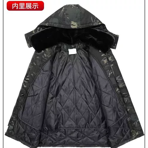 Демисезонное водонепроницаемое пальто, камуфляжный удерживающий тепло пуховик, куртка, увеличенная толщина