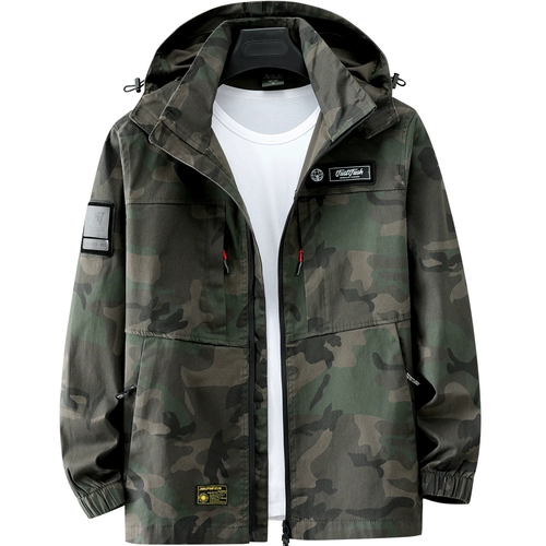 Хлопковый эластичный дорожный камуфляжный комплект для работы для отдыха, рабочая одежда, большой размер