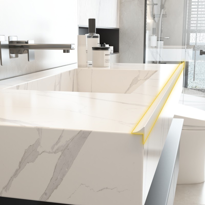 厨房台面挡水条灶台防水条橱柜台盆边缘厨台洗手盆洗手台防水挡条,淘宝优惠券,粉丝福利购,淘宝优惠卷