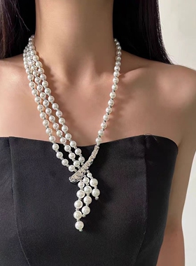 【原创设计】优雅珍珠锁骨链