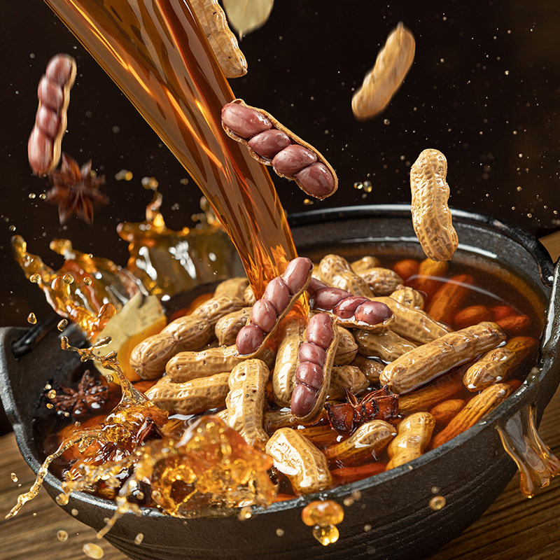 酒鬼花生旗舰店210g*3袋装香辣卤煮汁花生下酒菜零食小吃水煮花生,淘宝优惠券,粉丝福利购,淘宝优惠卷