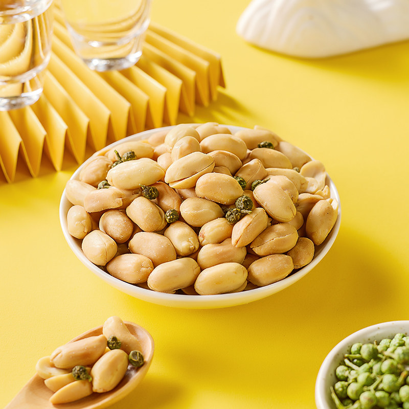 酒鬼花生脱油独立小包藤椒麻辣五香花生米独立小包装零食下酒菜