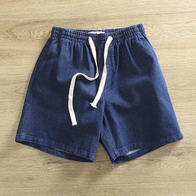Youth popular wash cotton loose shorts five-point pants