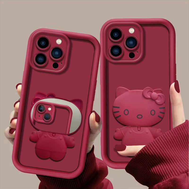 2025有钱有你适用苹果16promax手机壳华为mate70pro新款pura70猫咪支架OPPOReno13新年vivos19可爱小米15女精