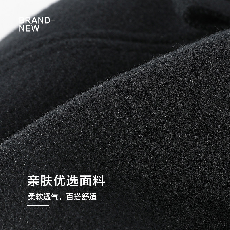 黑色贝雷帽女秋2025新款显脸小蓓蕾帽秋冬高级感八角帽画家帽帽子