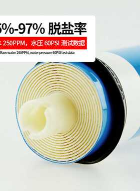 惠灵顿ro膜75G反渗透膜3013-400G家用净水器滤芯1812售水机通用芯