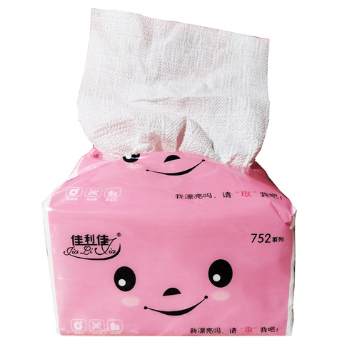 佳利佳抽纸80包/件*90抽超实惠吸水性好的单层压花卫生办公专用 - 图0