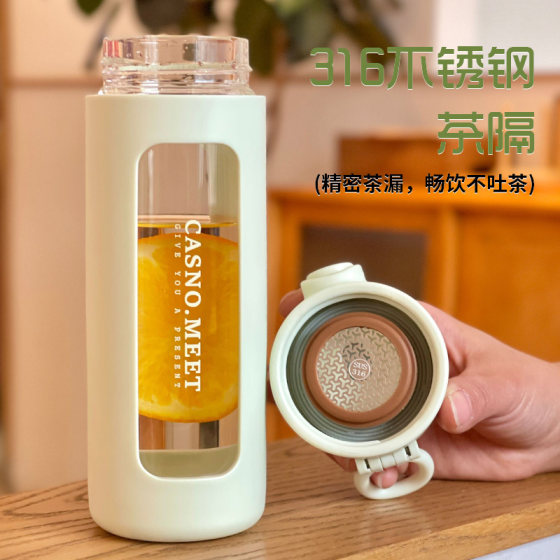 New style glass tea cup for women with good looks