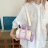 Cartoon canvas bag Japanese casual one-shoulder portable tote bag versatile simple student class handbag female bag