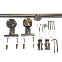 American barn door 304 stainless steel hardware hanging rail track complete fitting moving door sliding sliding rail suspension wheel i