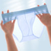 Summer ultra-thin ice silk pure lust style men's underwear