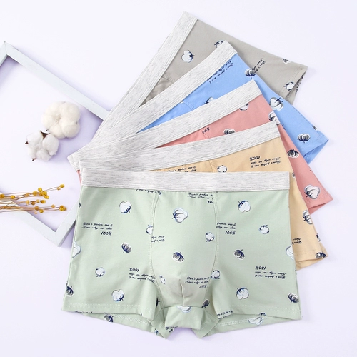 Детские хлопковые трусы для мальчиков для школьников, подходит для подростков