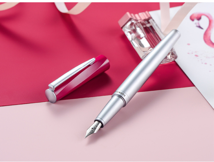 契意坊天空树时尚金属墨水笔男女钢笔练字签名商务办公高档节日礼物送礼