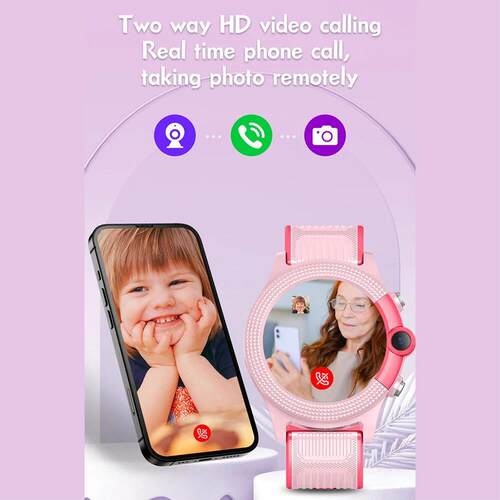 D36 4G Kids Smart Watch SIM Card GPS Video Call SOS Location - 图0