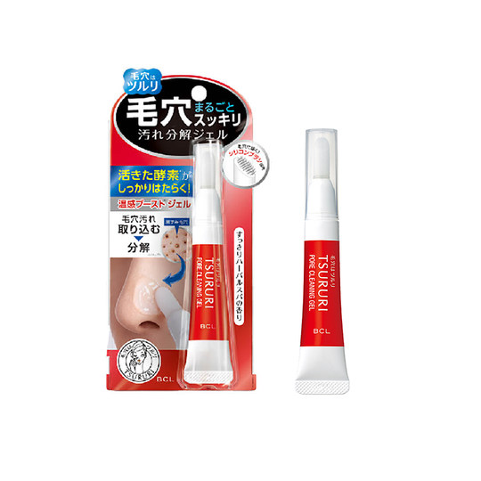 El gel TSUURI auténtico importado oficial de BCL Japón limpia los poros y elimina los puntos negros. El gel sensible a la temperatura viene con un cabezal de cepillo.